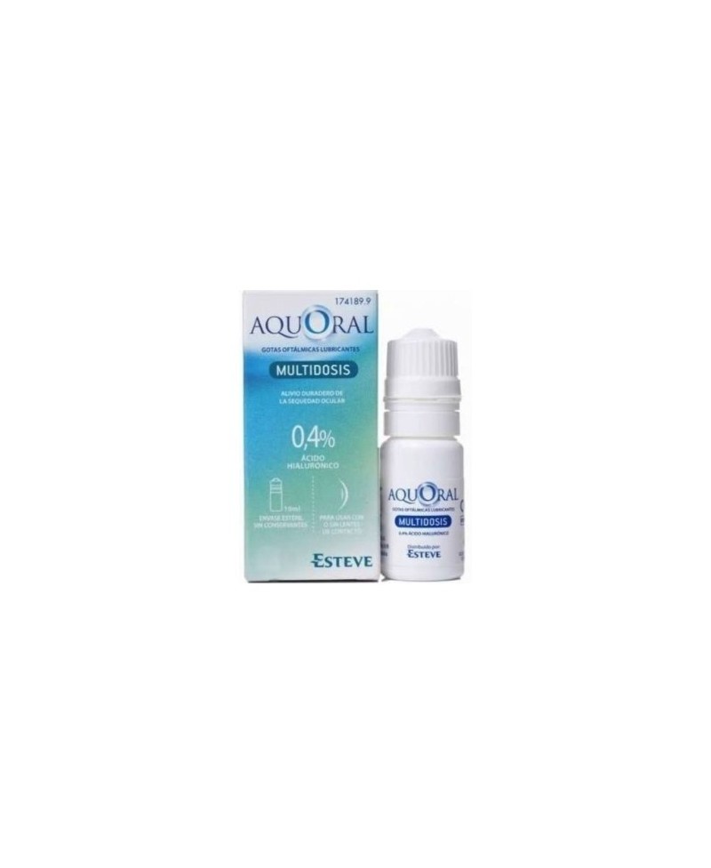 AQUORAL GOTAS HUMECTANTES C/ A HIALURONICO 0.4% GOTAS OFTALMICAS LUBRICANTES ESTERILES MULTIDOSIS 10 ML